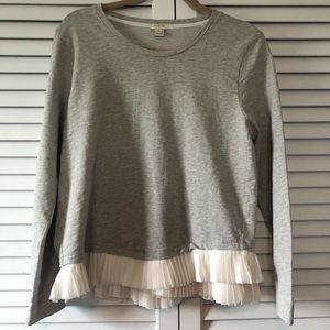 JCrew top with ruffle hem